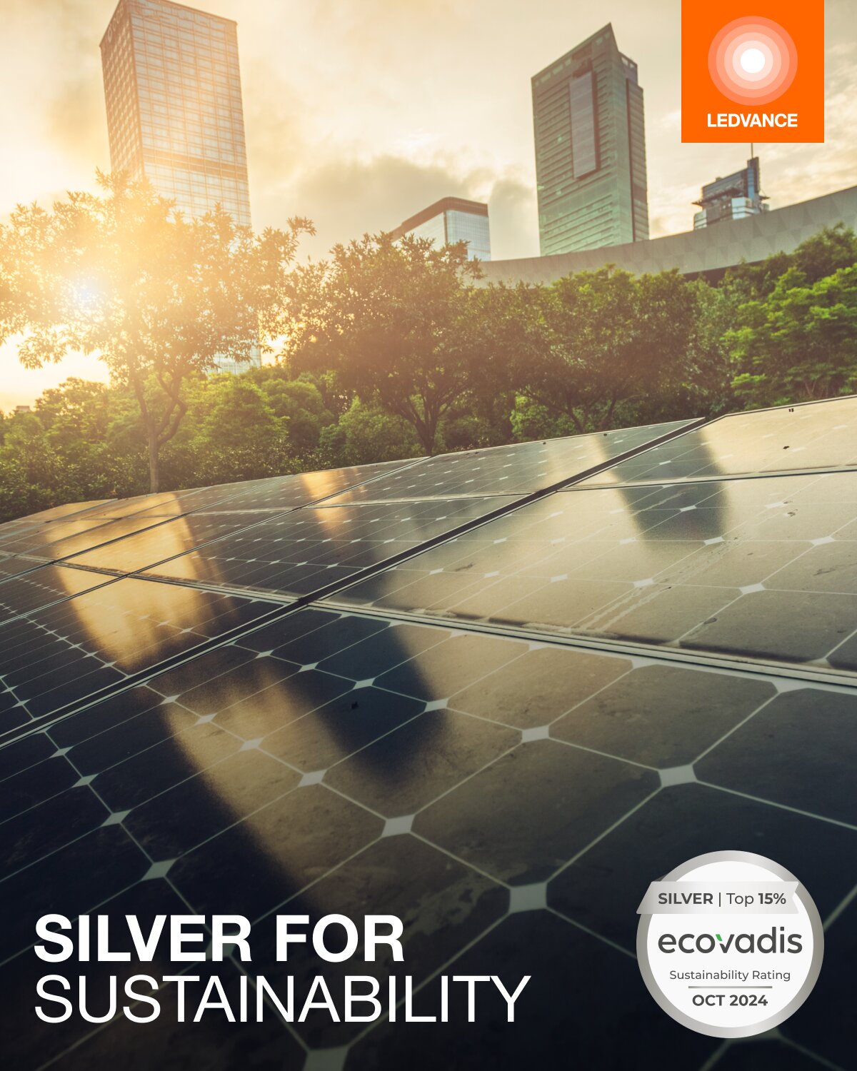 LEDVANCE Celebrates Sustainability Milestone with EcoVadis Silver Medal 