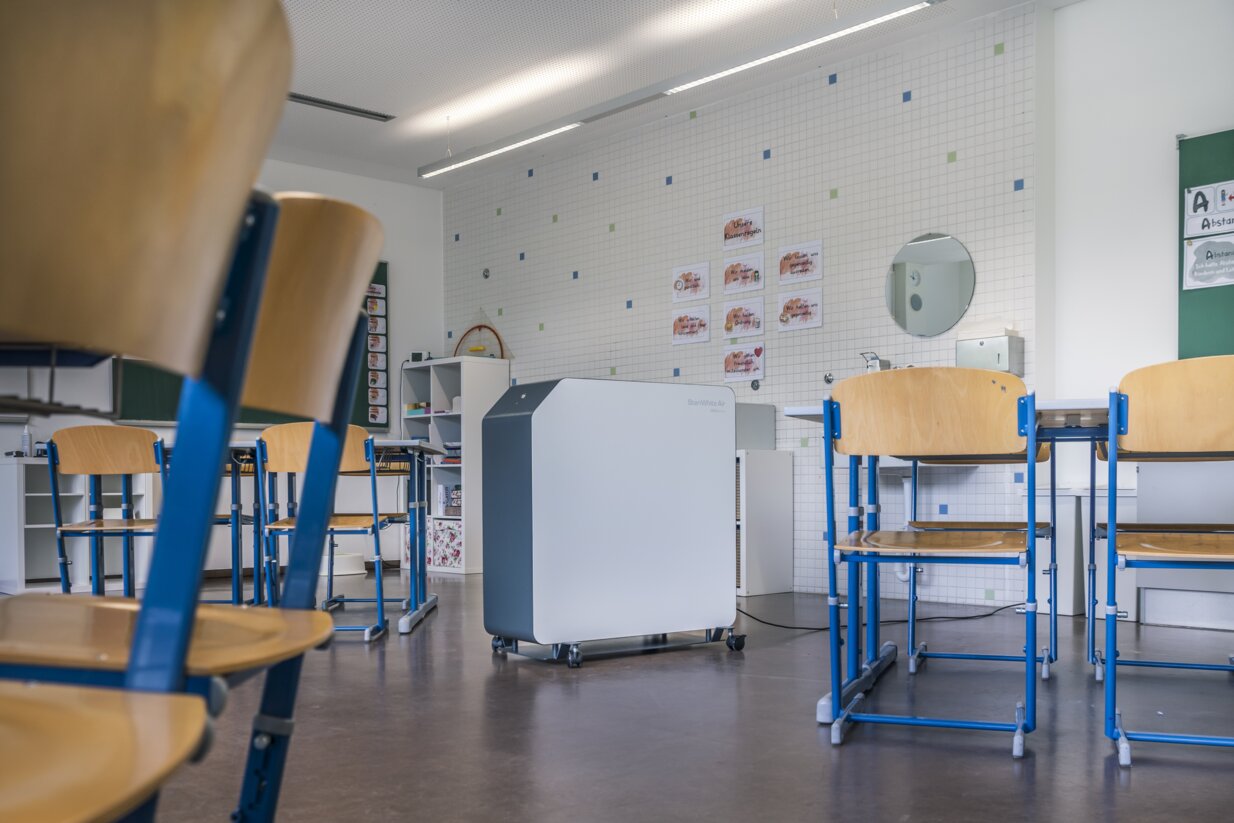 Safe Learning With UV-C Air Disinfection, Max-mannheimer Middle School, Garching
