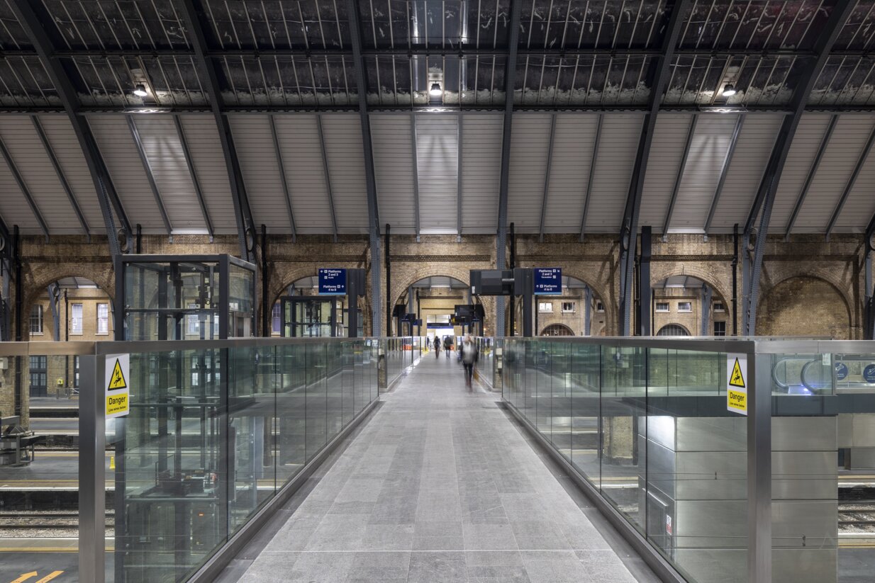 New lighting at Kings Cross Station