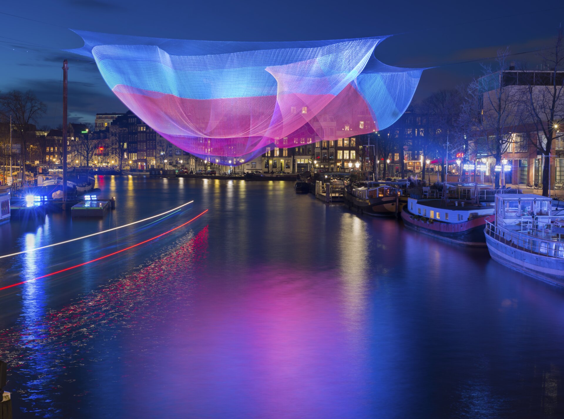 An exciting artwork of the Amsterdam Light Festival