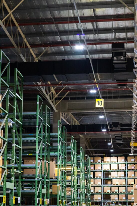 New lighting at Mercedes-Benz logistics center